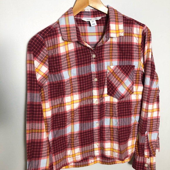 Old Navy Plaid Flannel Tunic Shirt MP - Picture 3 of 13